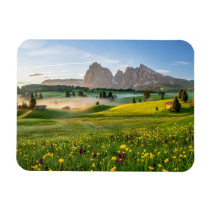 Íman Seiser Alm, cumes da dolomite, Italia