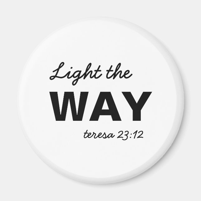 Íman Seja a Luz Versículo de Matthew Christian (Frente)