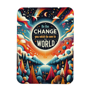 Íman Seja a mudança que você deseja ver