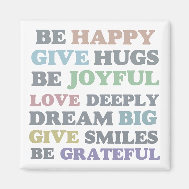 Íman Seja feliz (Frente)