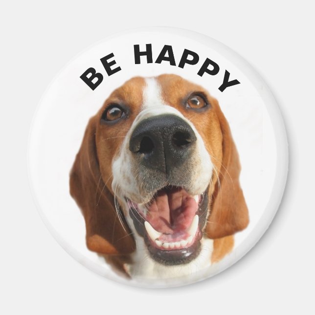 Íman Seja Feliz Beagle (Frente)
