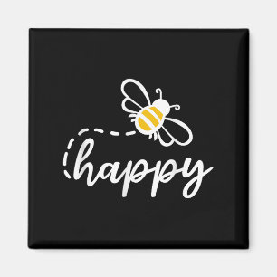 Íman Seja Feliz Seja gentil - Abelhe Feliz, Inspirador,