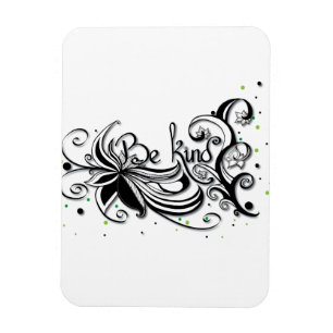 Íman SEJA GENTIL! Citação de caligrafia inspiradora