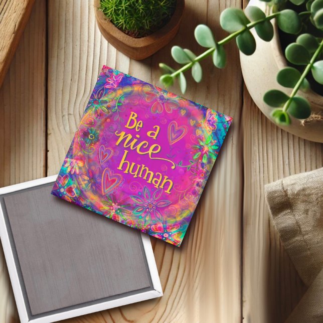 Íman Seja gentil com a bondade humana Inspirivência Rox (Criador carregado)