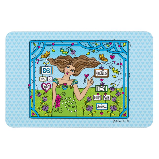 Íman Seja Gentil Com os Outros_Ímã Flexível 6" x 4" (Horizontal)
