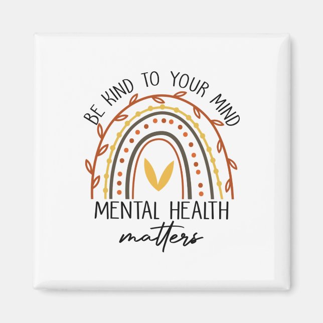 Íman Seja gentil com seus problemas de saúde mental (Frente)