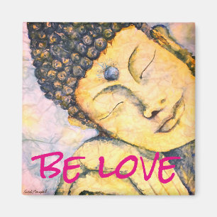 Íman Seja ímã da arte da aguarela de Buddha do zen do