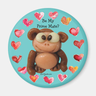Íman Seja meu ímã personalizado do companheiro macaco