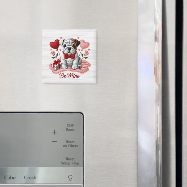 Íman Seja o meu Namorados Inglês Bulldog Magnet (In Situ (Fridge))