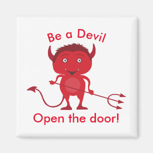 Íman Seja um Diabo. Abrir o gráfico demônio da porta