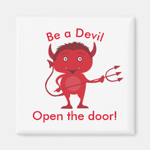 Íman Seja um Diabo. Abrir o gráfico demônio da porta