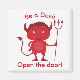 Íman Seja um Diabo. Abrir o gráfico demônio da porta