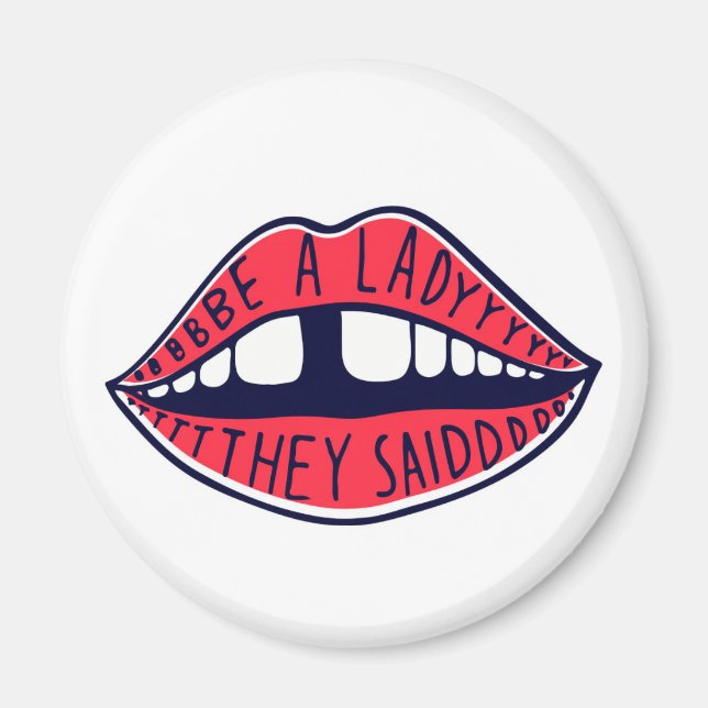 Íman Seja Uma Dama Que Disseram Lábios (Frente)