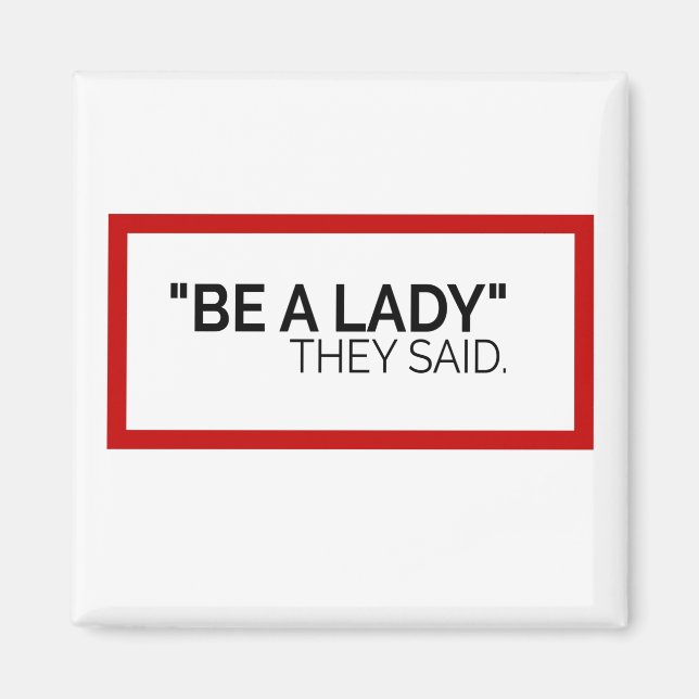 Íman Seja uma senhora que eles disseram (Frente)