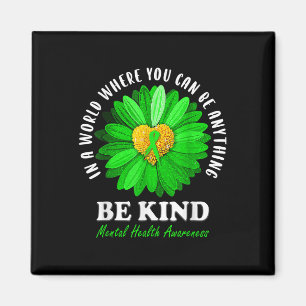 Íman Seja verde Fita Sunflower Mental Health Aware