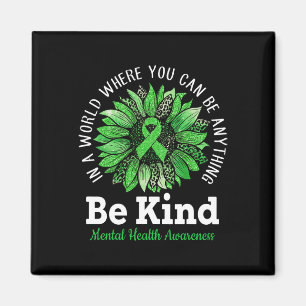 Íman Seja verde Fita Sunflower Mental Health Aware
