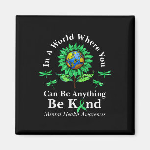 Íman Seja verde Fita Sunflower Mental Health Aware