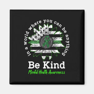 Íman Seja verde Fita Sunflower Mental Health Aware