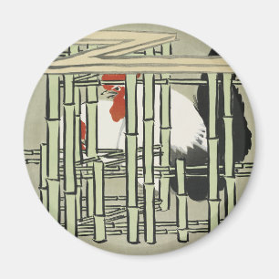 Íman Sekka Roosters de Momoyogusa Arte Japonesa