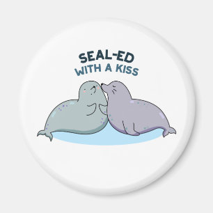 Íman Selado com um kish Cole Sea Lion Selo Beijo