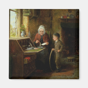 Íman Selando uma letra, 1890 (óleo no painel)
