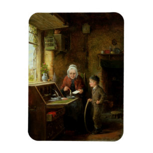 Íman Selando uma letra, 1890 (óleo no painel)