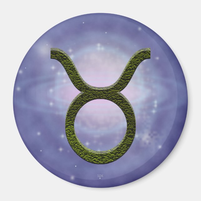 Íman Selecionar Cor Taurus Zodiac Sinal Astrológico (Frente)