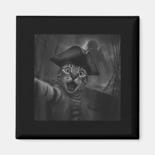 Íman Selfie de Gato Com Cthulhu Horror Cósmico Meme Div