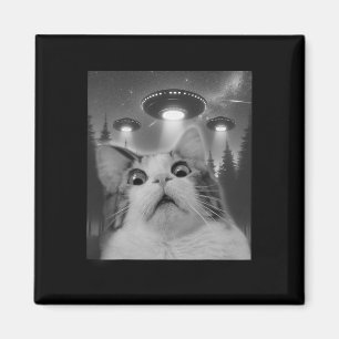 Íman Selfie de Gato Com OvnIs