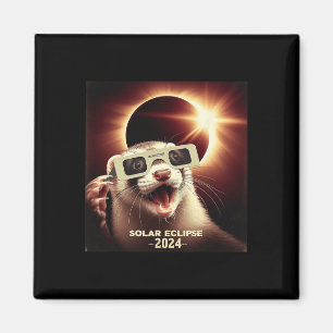 Íman Selfie Ferret Kids Mens Solar Eclipse Ferret