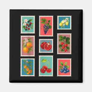 Íman Selo de Fruta de Verão Selo de Correio de Fruta Vi