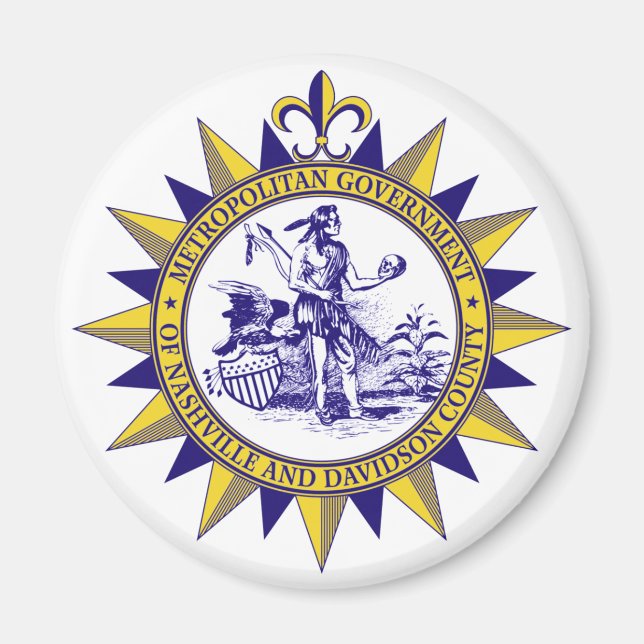 Íman Selo de Nashville, Tennessee Magnet (Frente)