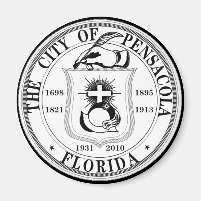 Íman Selo de Pensacola, Flórida Ímã (Frente)