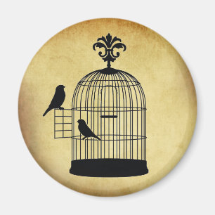 Íman selo do birdcage do vintage
