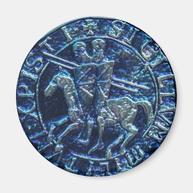 Íman Selo Medieval dos Cavaleiros Templários (Frente)