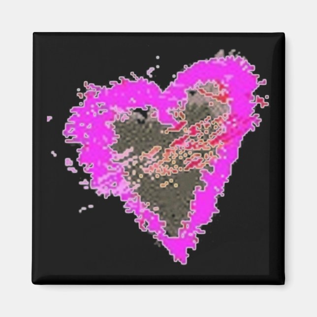 Íman Selvagem No Coração - Magnet (Frente)