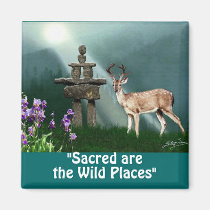 Íman Selvagens e Inukshuk Wilderness Gift Magnets
