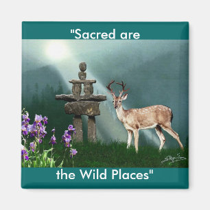 Íman Selvagens e Inukshuk Wilderness Gift Magnets