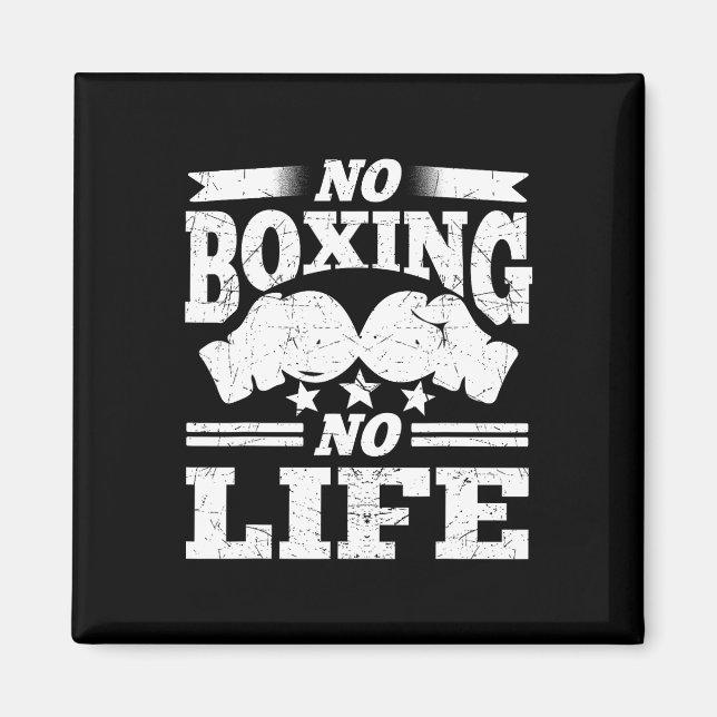 Íman Sem Boxing Sem Vida Boxando Luvas Boxando Luvas (Frente)