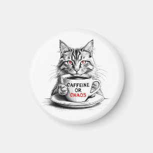 Íman Sem Cafeína Sem Misericórdia Gato Amante de Café 