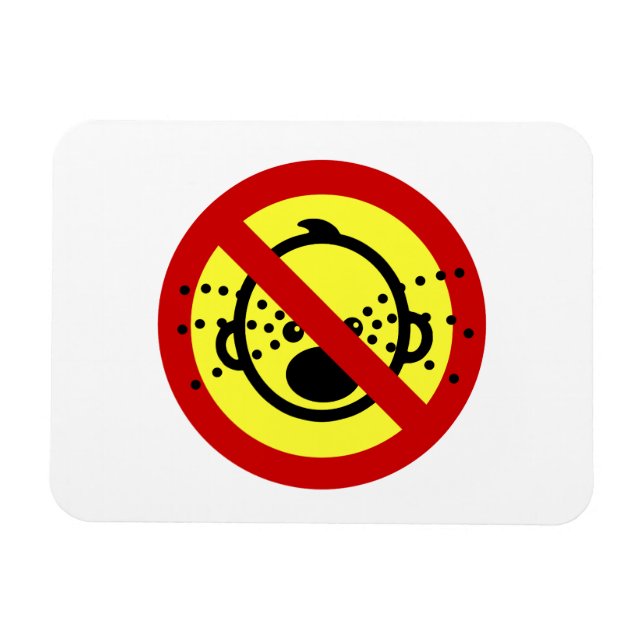 Íman SEM Cry Babies ⚠ Sinal de Aeroporto Tailandês ⚠ (Horizontal)