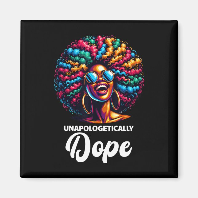 Íman Sem desculpas Drogue o Mês da História Negra Afric (Frente)