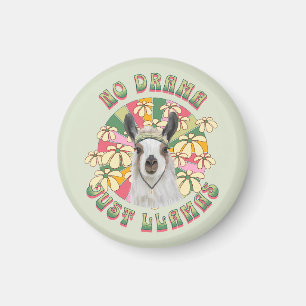 Íman Sem Drama Apenas Lhamas - Cute Boho Llama