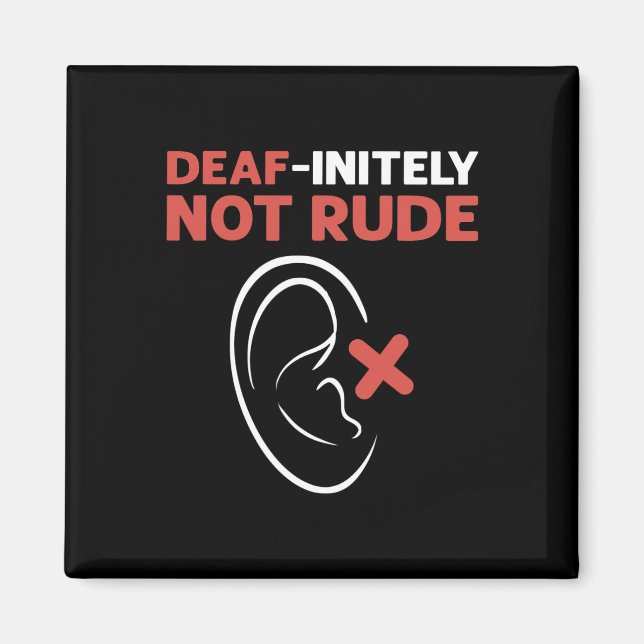 Íman Sem Dúvida Não É Rude. Sinal de Mão do ASL - Surdo (Frente)