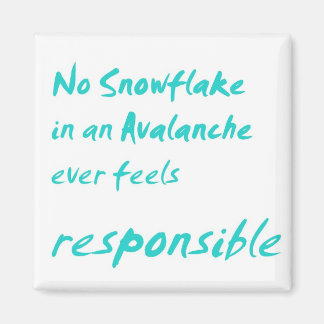 Íman Sem floco de neve em uma avalanche...