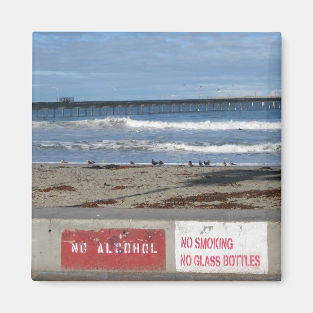 Íman Sem Fumar, Sem Álcool, Sem Garrafas De Vidro (Frente)