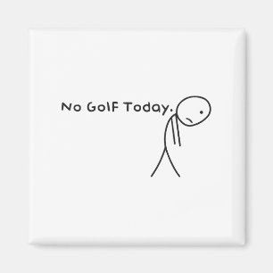 Íman Sem Golfe Hoje Sad Sad Stickman Golfer