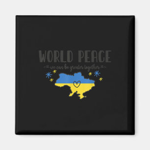 Íman Sem guerra de Camisa Da Paz Mundial Na Ucrânia