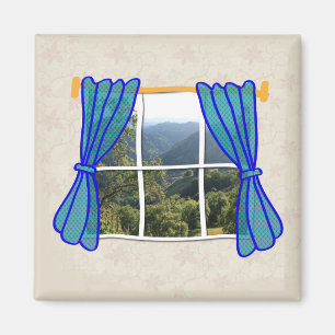 Íman Sem Janela Faux Janela Local de Trabalho Fundido