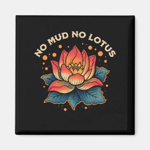 Íman Sem Lama Sem Lotus Vintage Zen Citação Budista